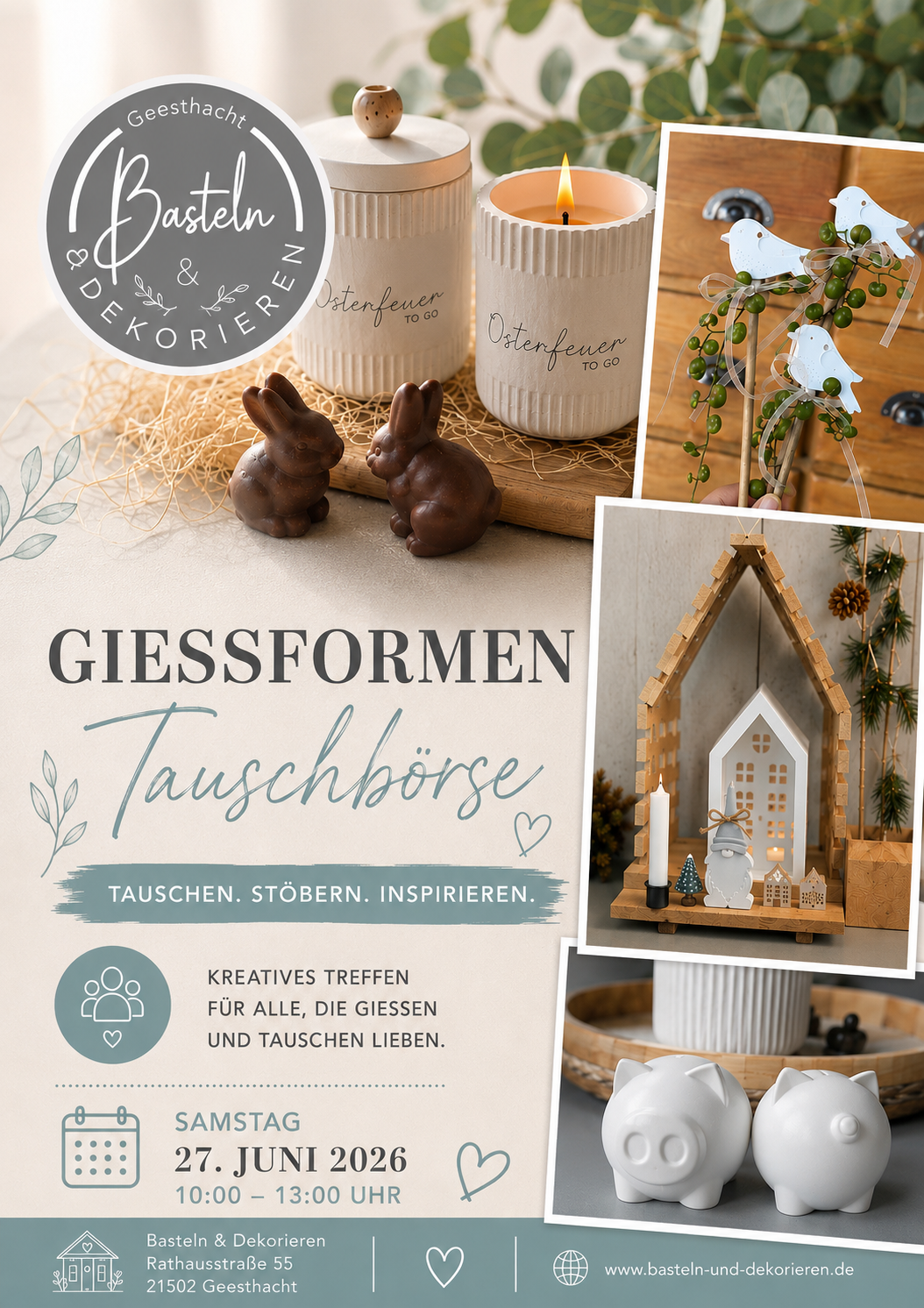 Gießformen-Tauschbörse Formen tauschen & nette Menschen treffen/ 10.10.2026