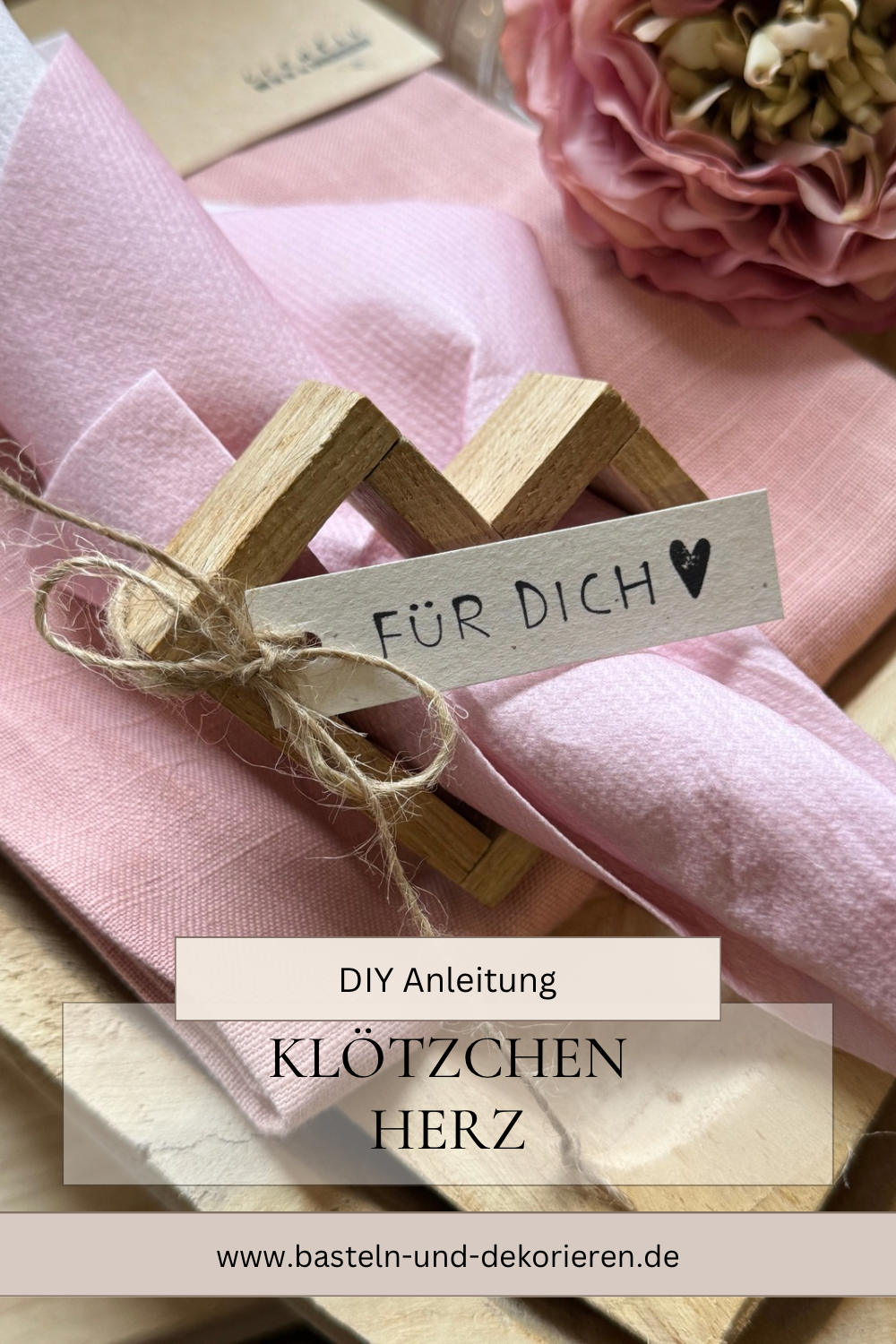 Klötzchen Bastelpaket Eiche incl. Leim