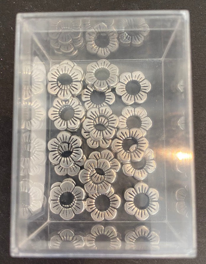 Blume aus Metall silber
