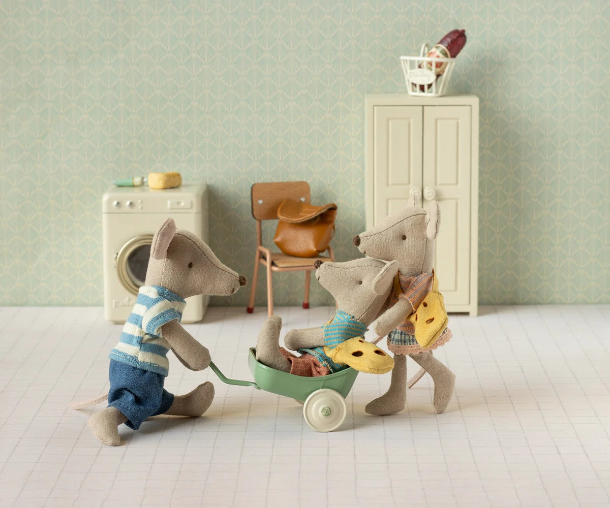 Maileg Kleine Schwester & Kleiner Bruder Maus mit Tasche