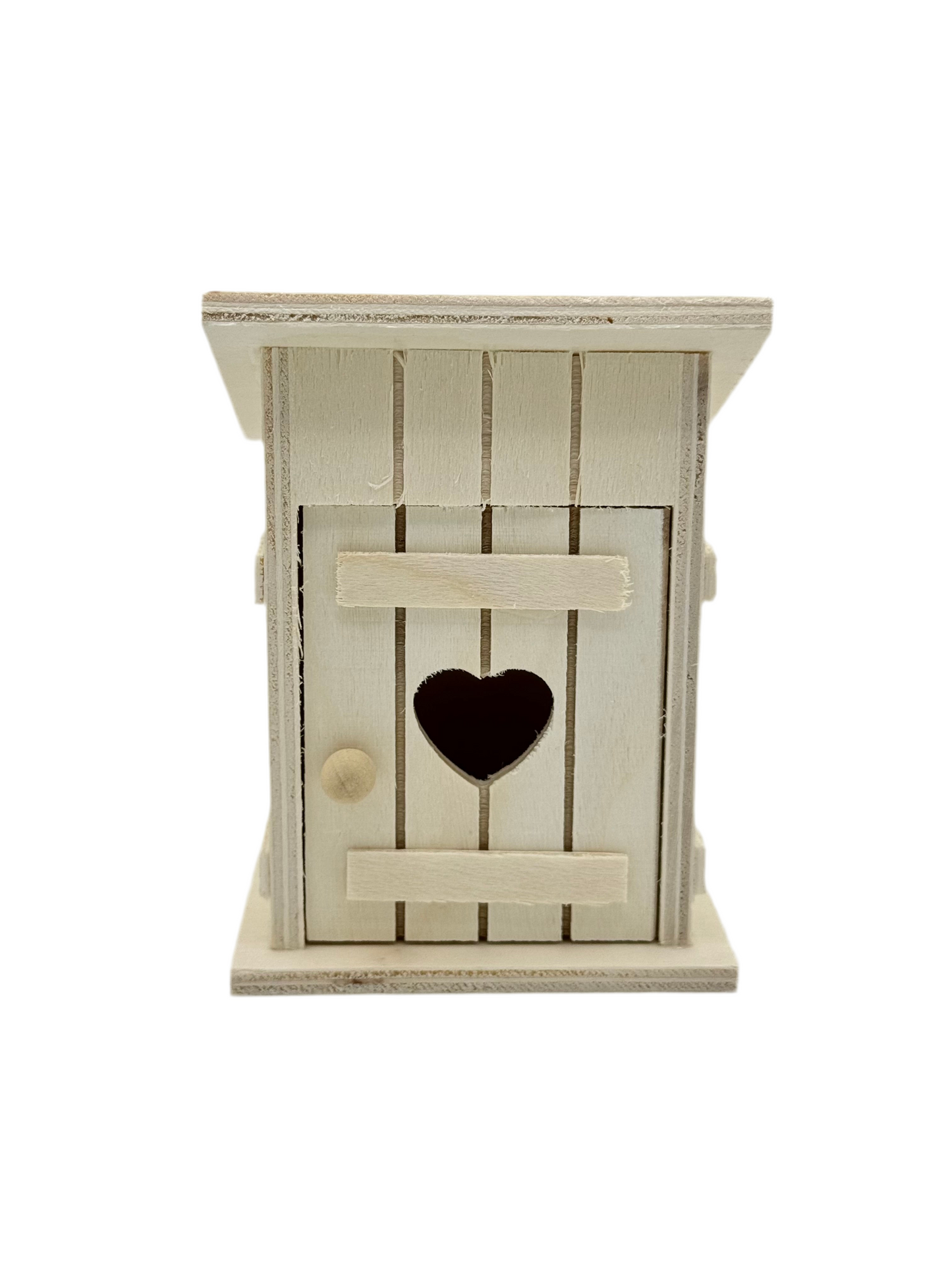 Toilettenhäuschen mit Herz Miniatur