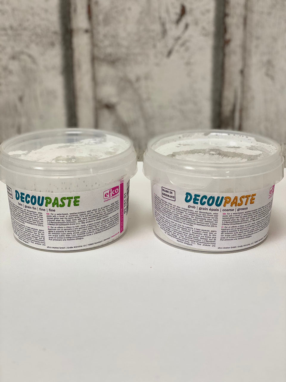 Decoupaste verschiedene