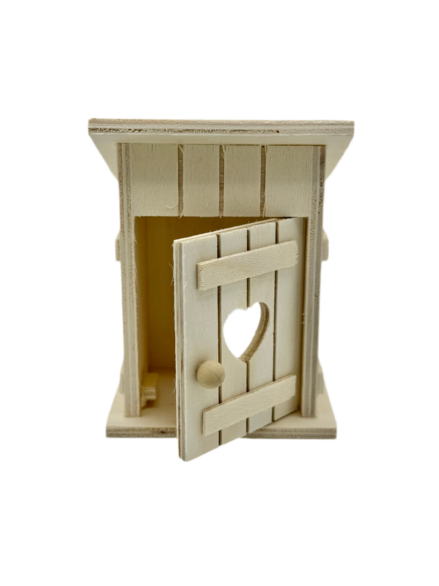 Toilettenhäuschen mit Herz Miniatur