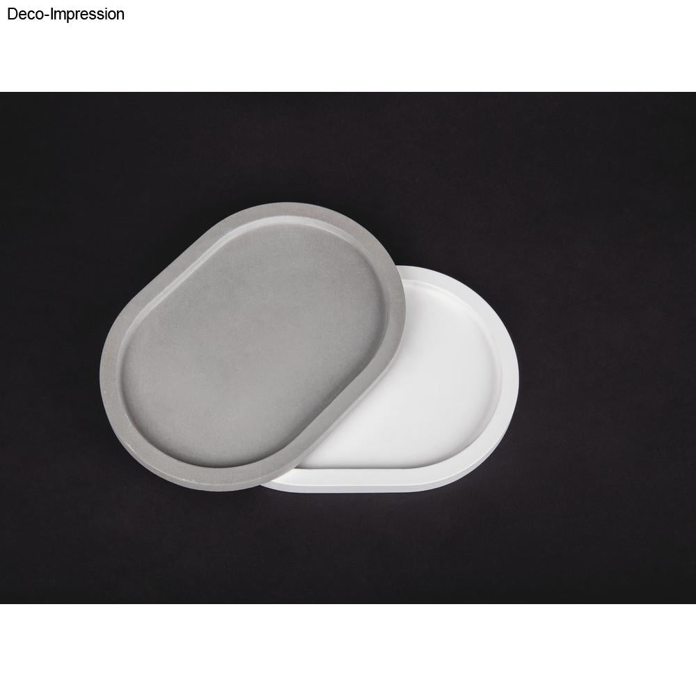 Gießform Dekoplatte Oval