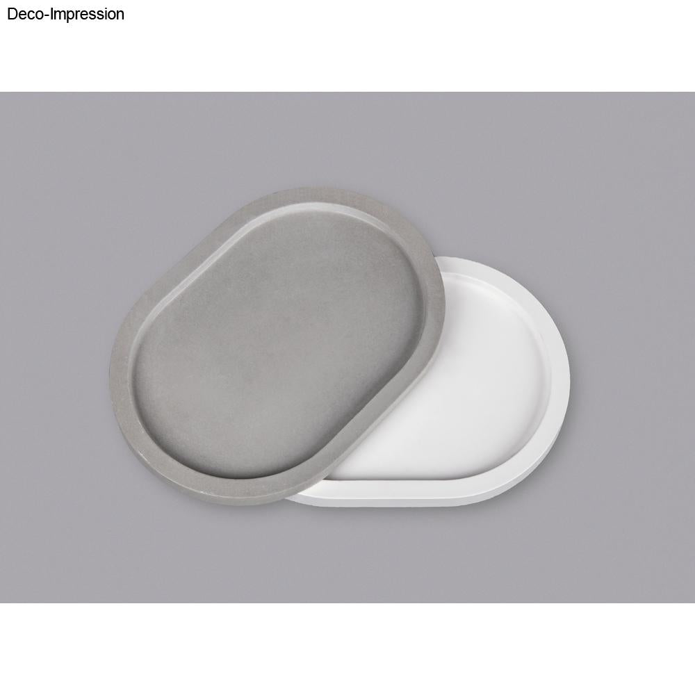 Gießform Dekoplatte Oval