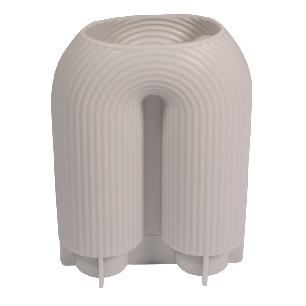 Gießform U-Form Vase geriffelt