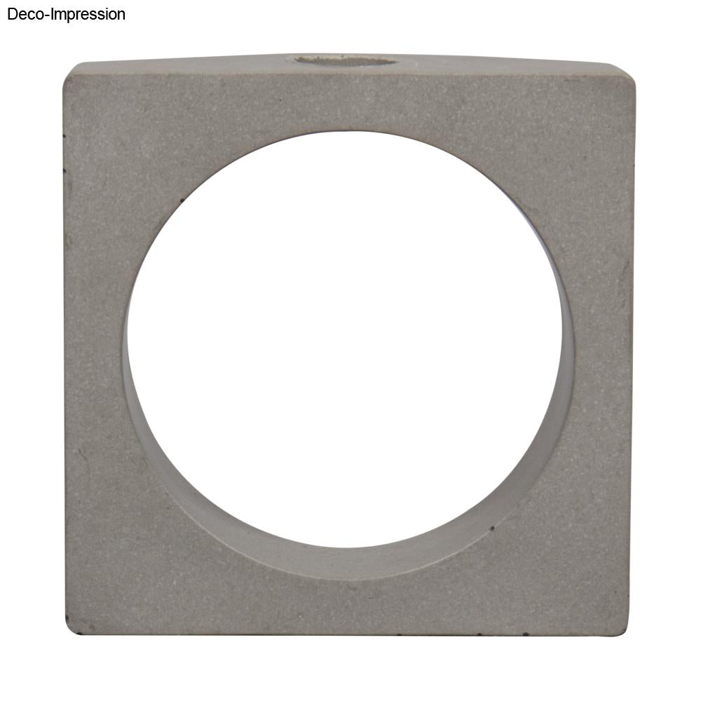 Gießform Vase Quadrat mit Kreisausschnitt