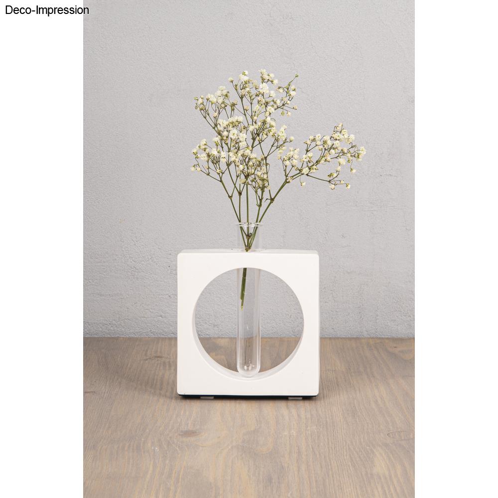 Gießform Vase Quadrat mit Kreisausschnitt