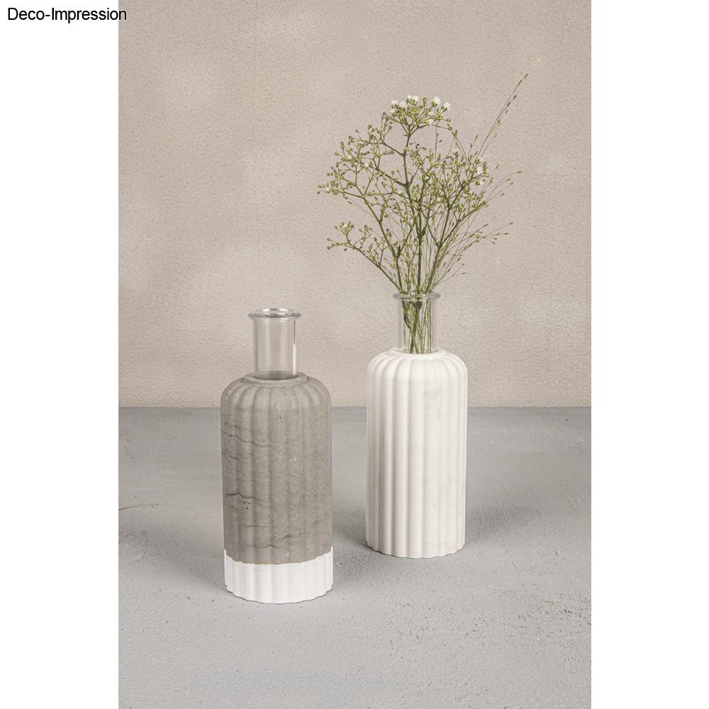 Gießform Vase geriffelt