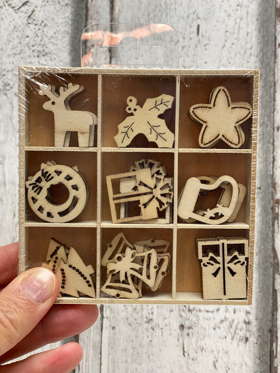 Holzbox Ornamente Streuer