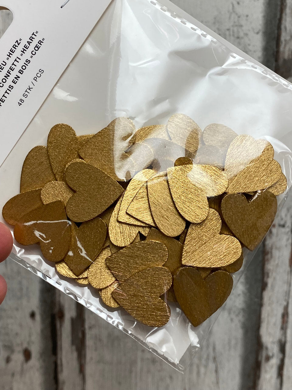 Holzherzen verschiedene Farben