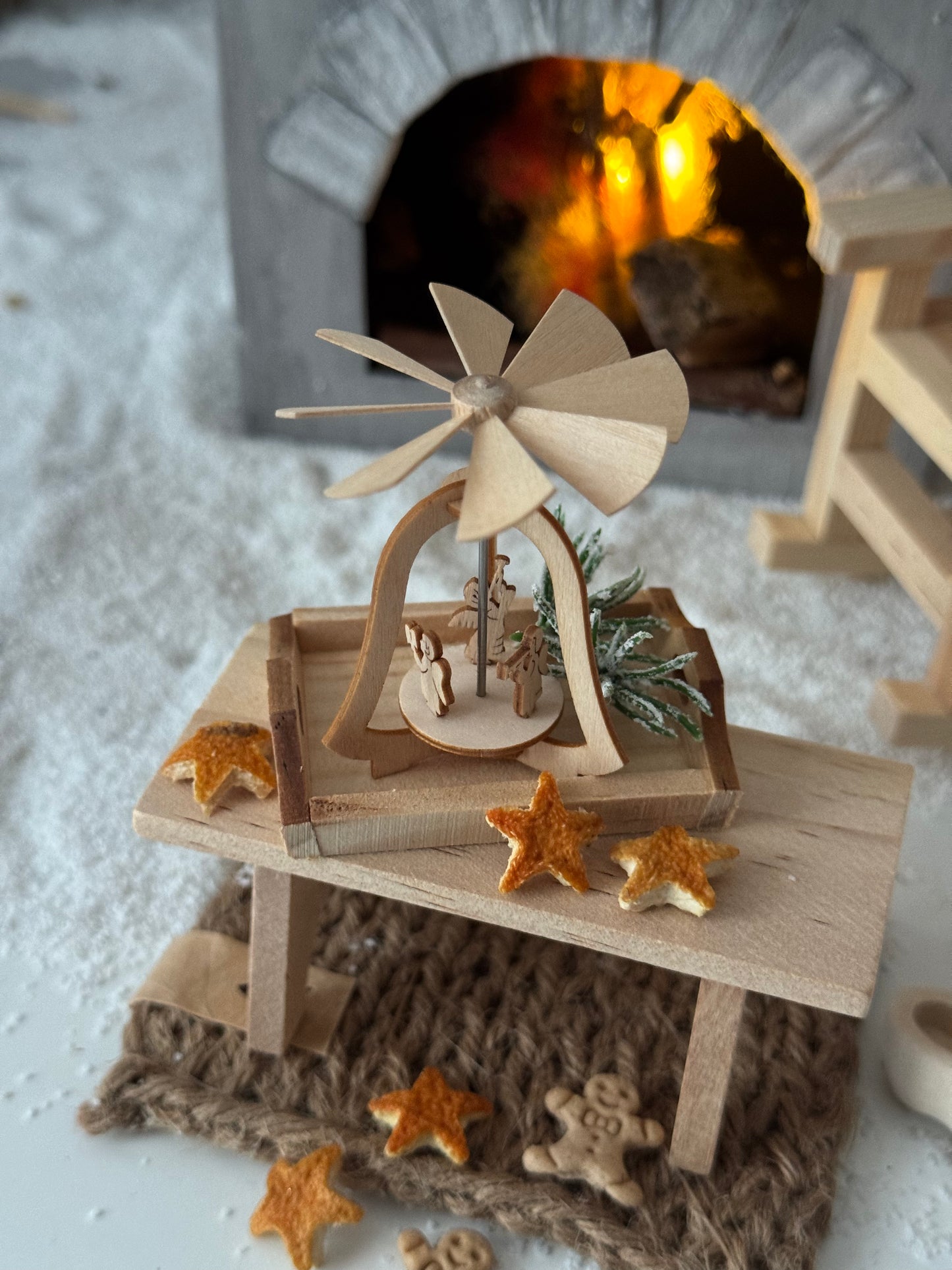 Weihnachtspyramide tanzende Engel