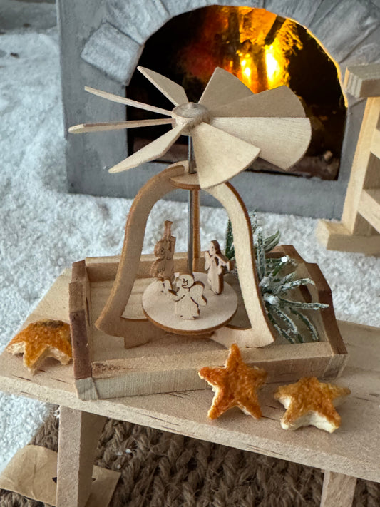 Weihnachtspyramide tanzende Engel