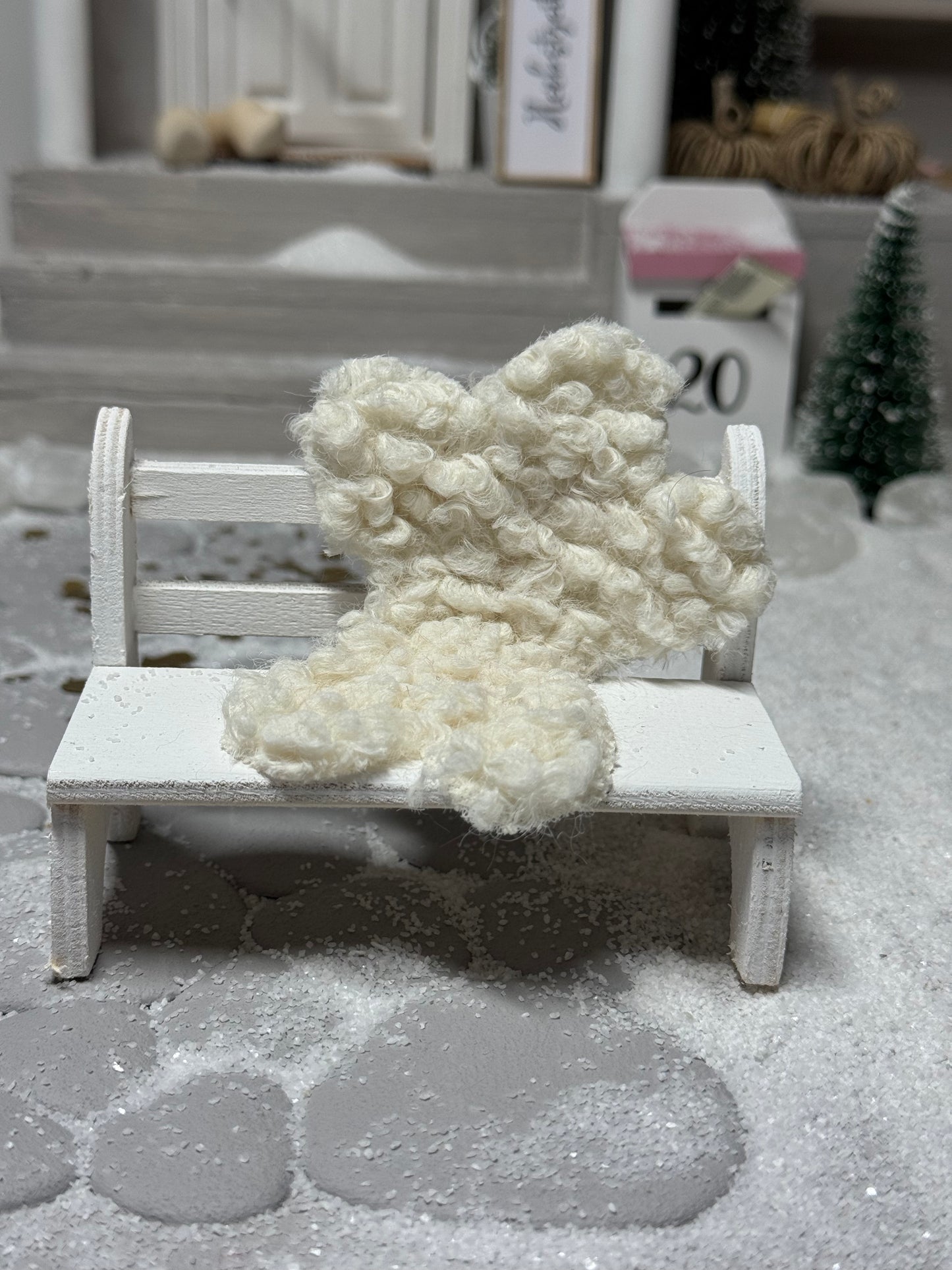 Kunstfell gelockt Miniatur