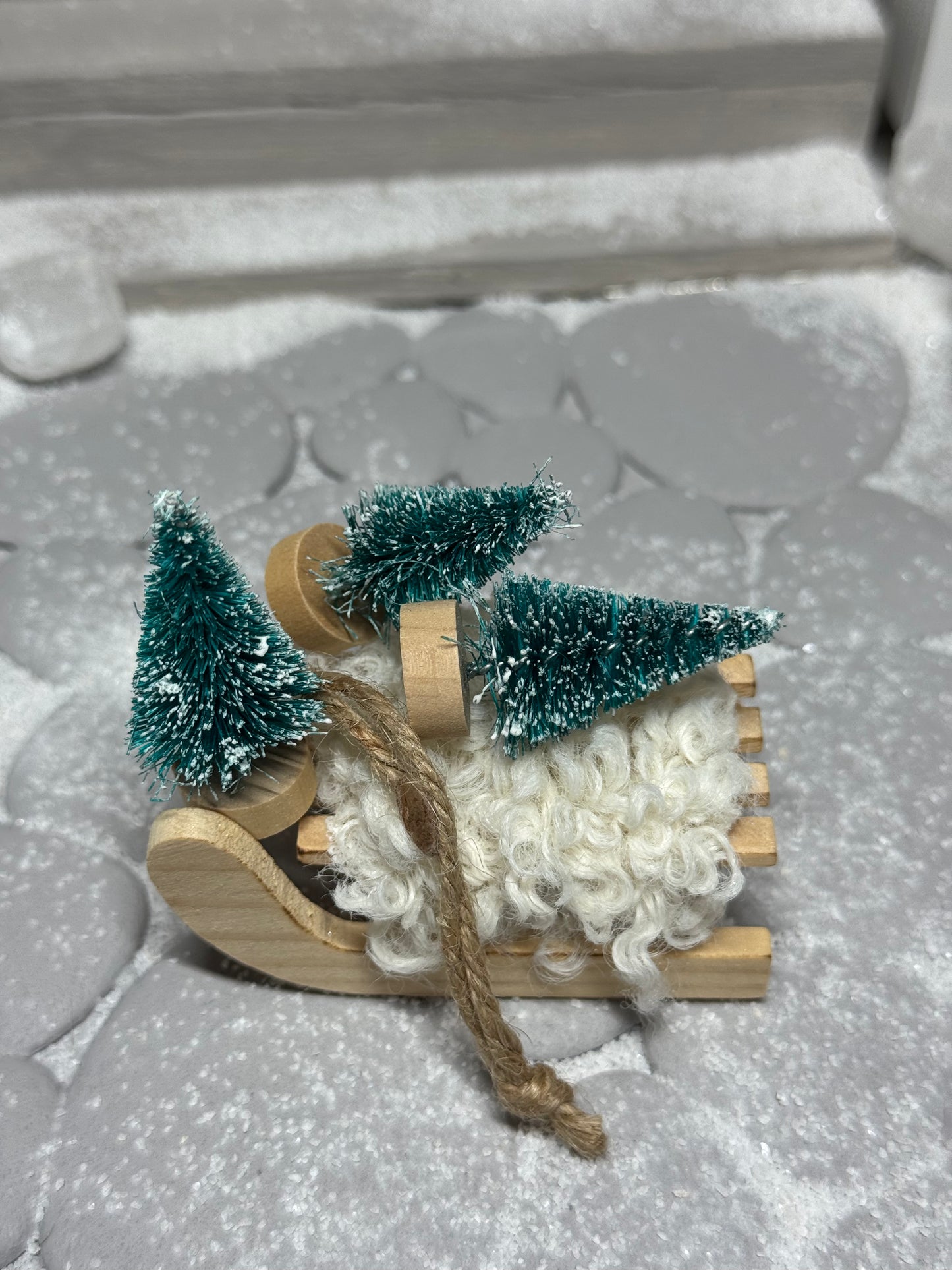 Mini Tanne mit Schnee 3 er Set