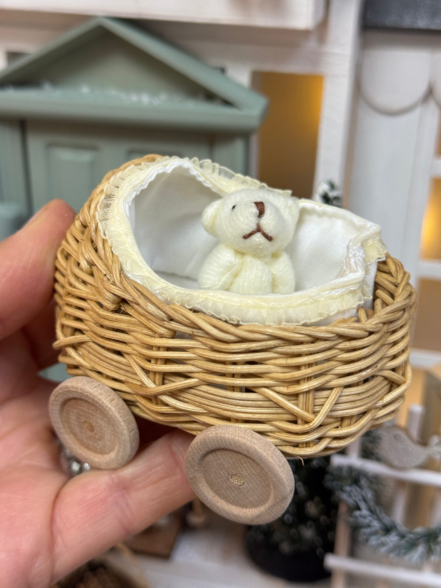 Kinderwagen Rattan
