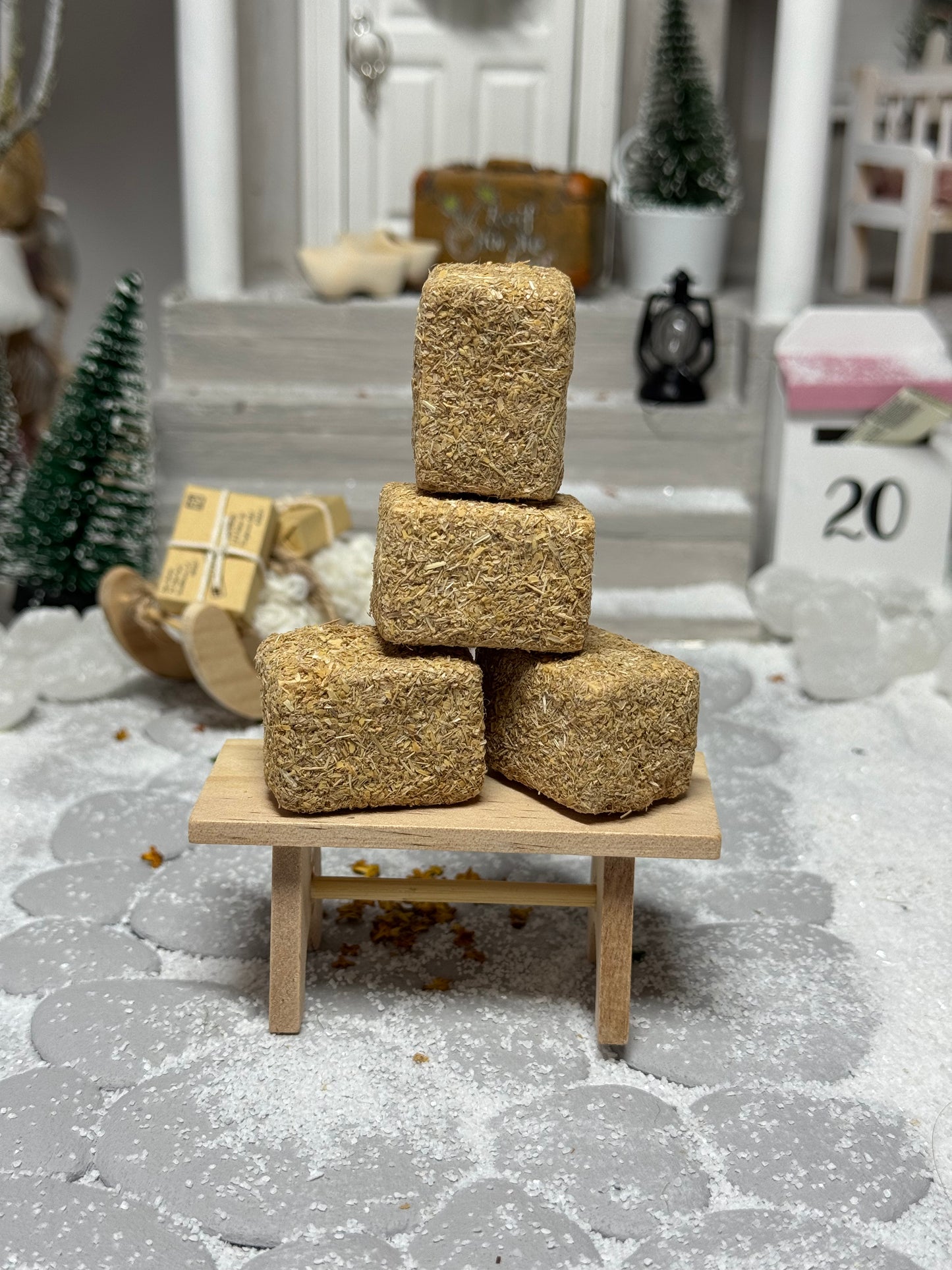 Strohballen Miniatur