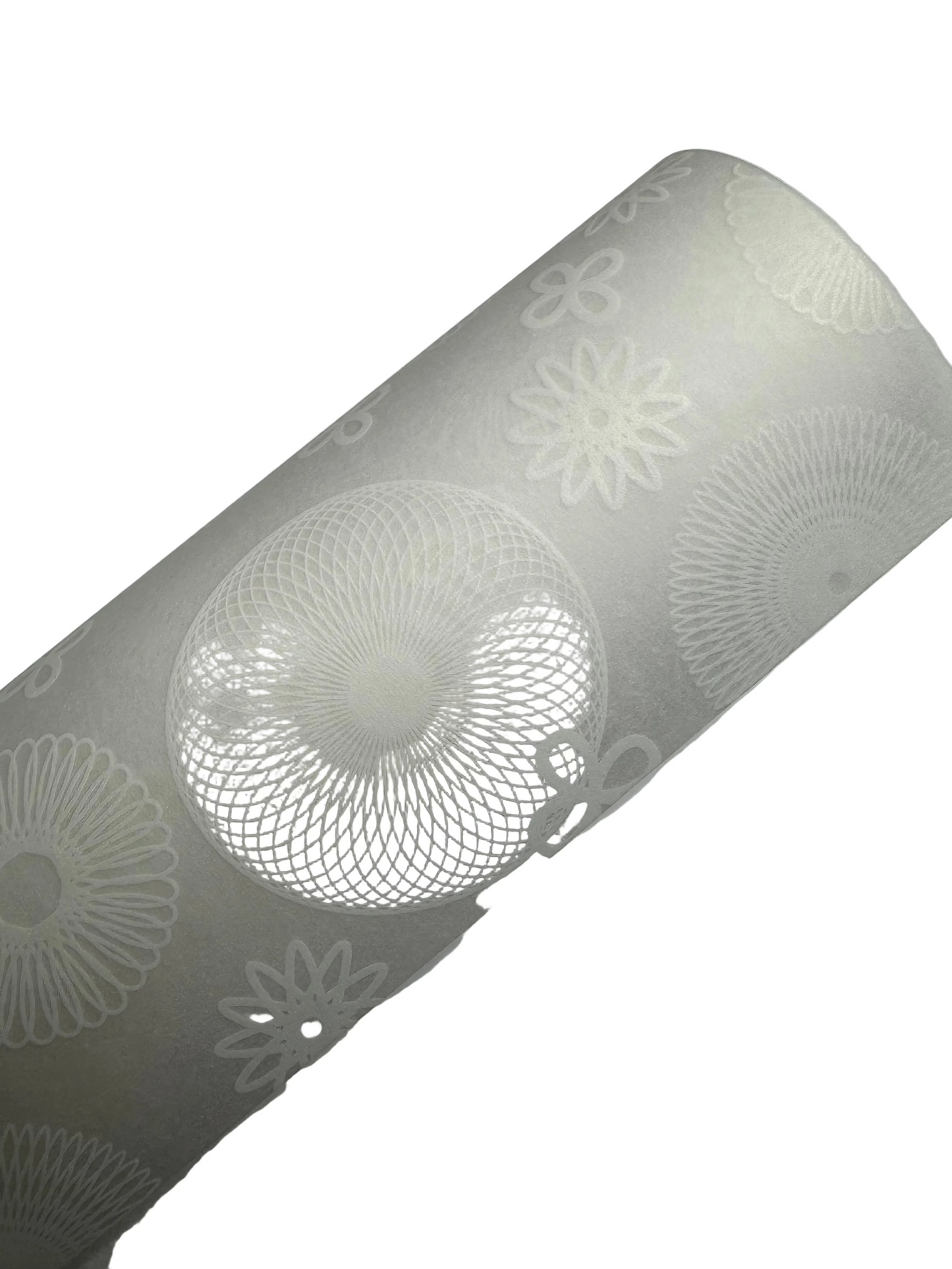 Transparentpapier weiß mit Mandala