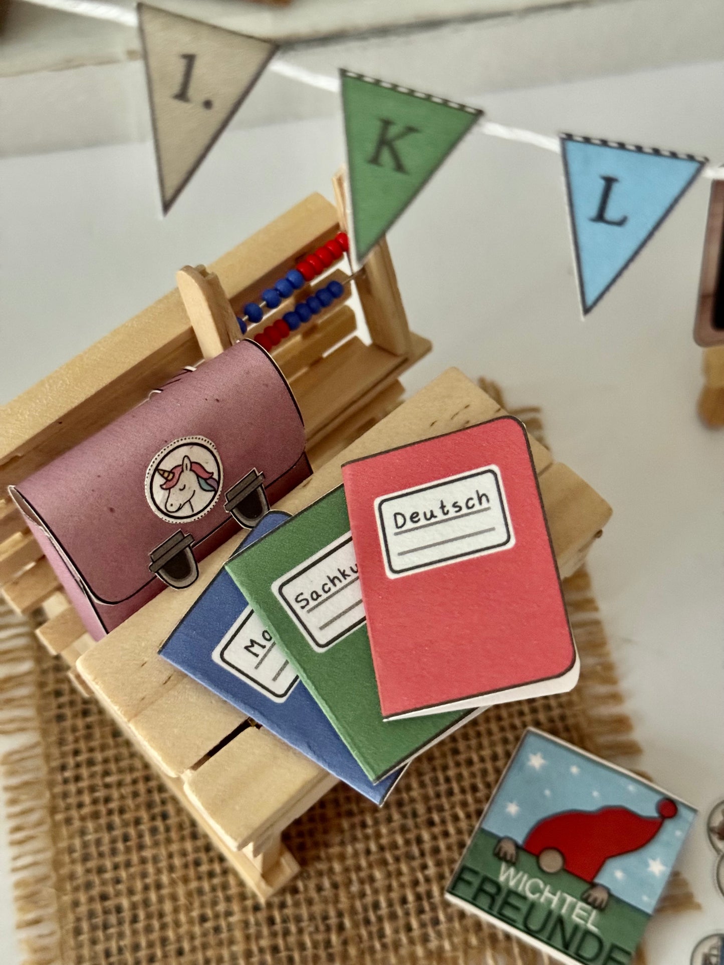 Downloadvorlage Wichtelutensilien zur Einschulung