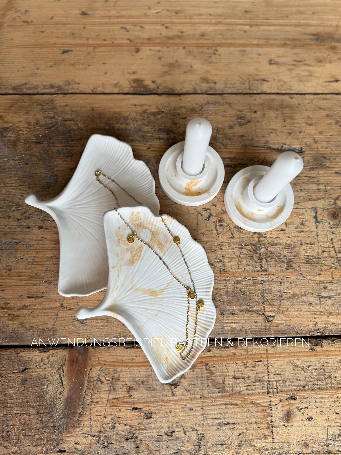 Silikongießform Gingkoblatt