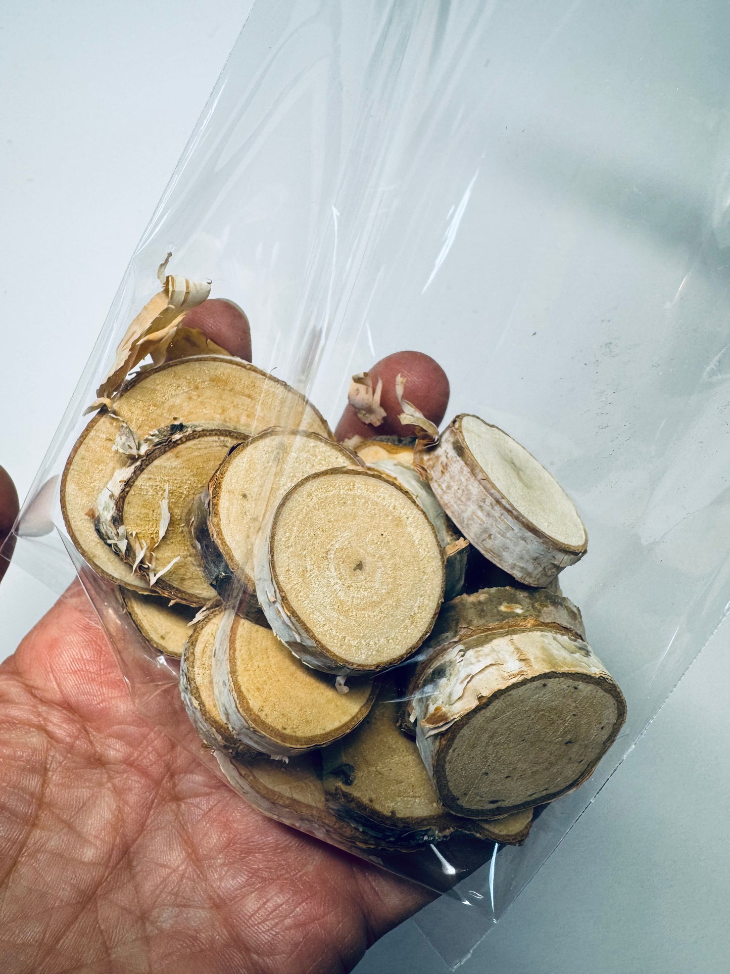 Holzscheiben für Wichtel-Advent