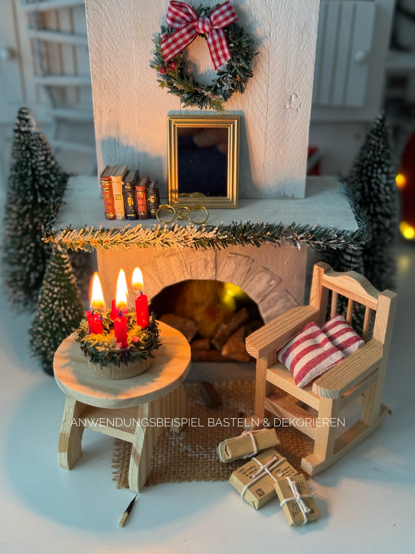 Spiegel Miniatur für Wichteltür und Puppenhaus