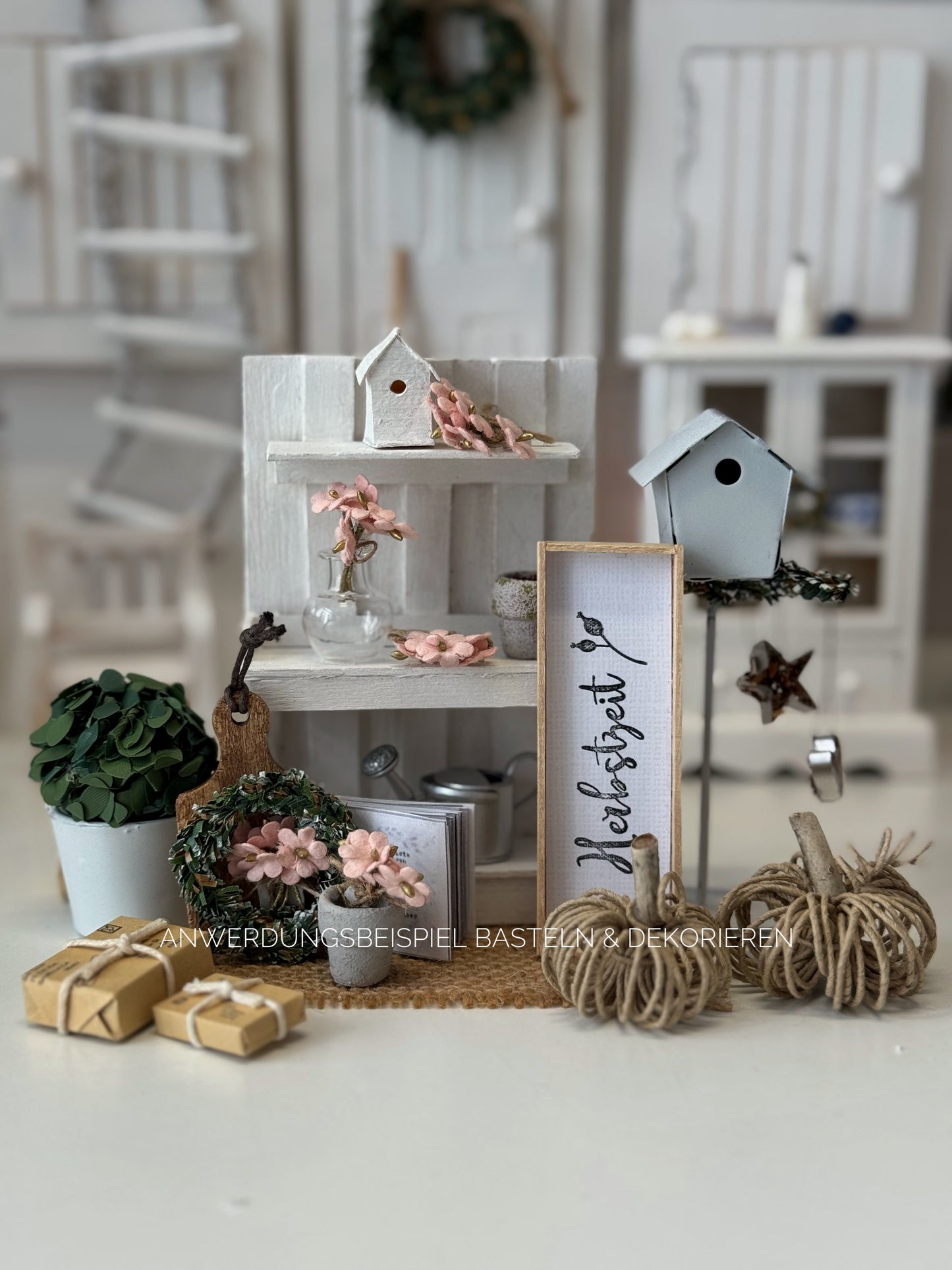 Glasvase Miniatur für Wichteltür und Puppenhaus