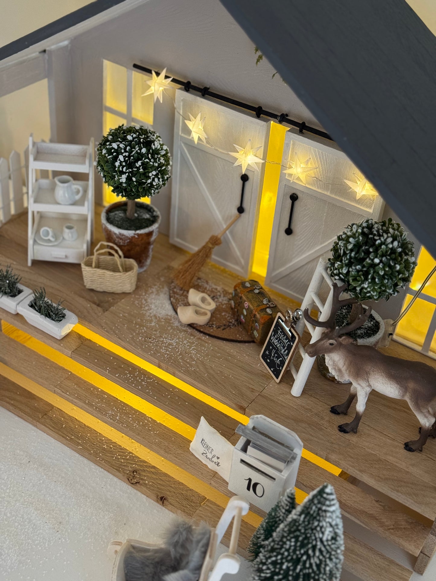 Downloadvorlage Anleitung Terrasse Wichtelhaus mit GROSSER TREPPE