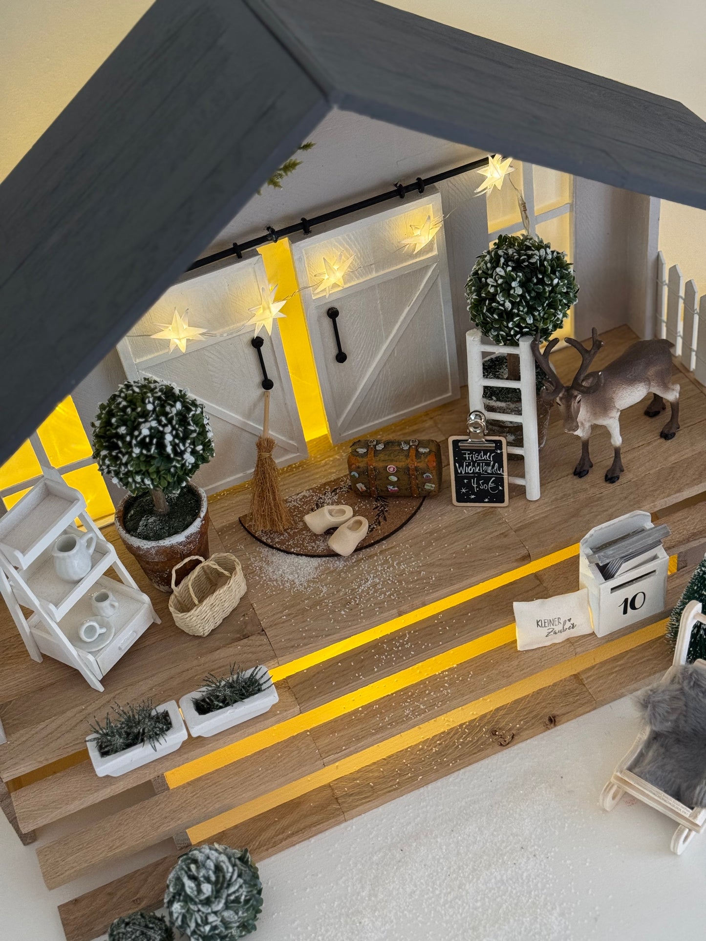 Downloadvorlage Anleitung Terrasse Wichtelhaus mit GROSSER TREPPE