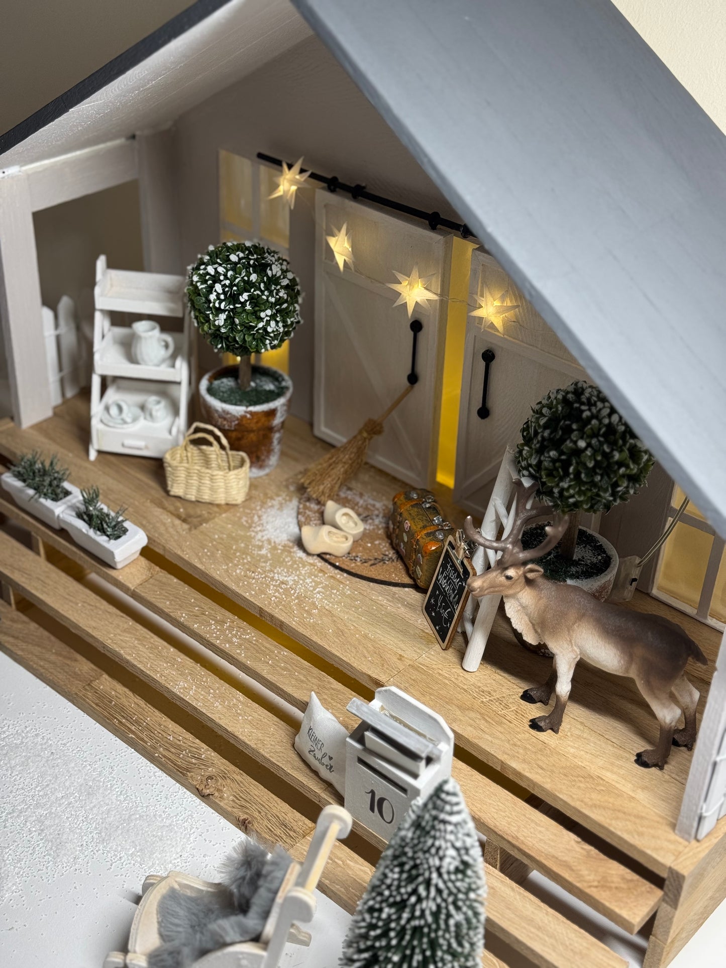 Downloadvorlage Anleitung Terrasse Wichtelhaus mit GROSSER TREPPE
