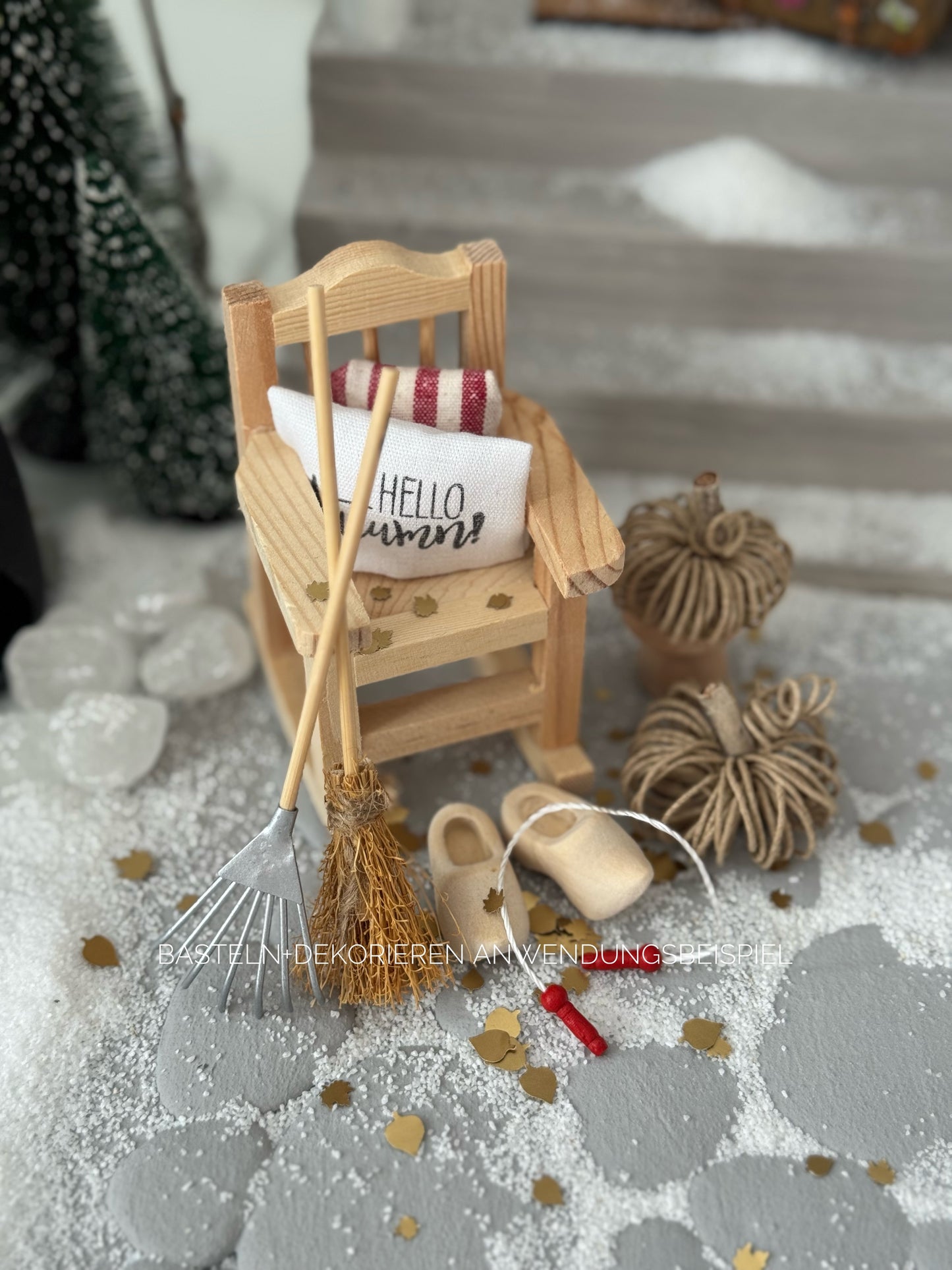 Springseil Miniatur für Wichteltür und Puppenhaus