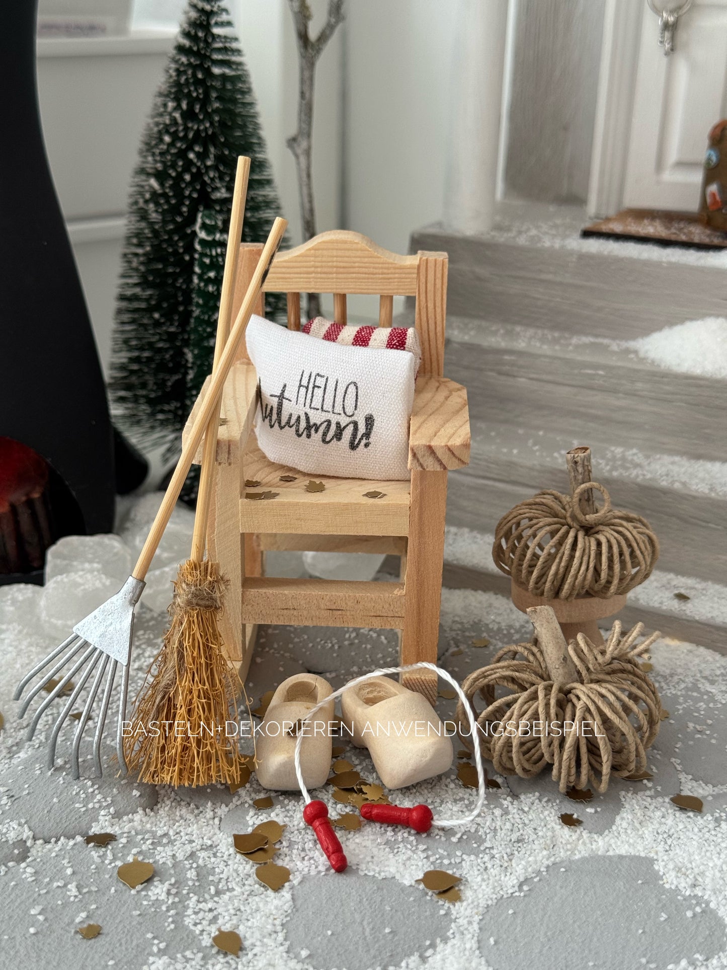 Springseil Miniatur für Wichteltür und Puppenhaus