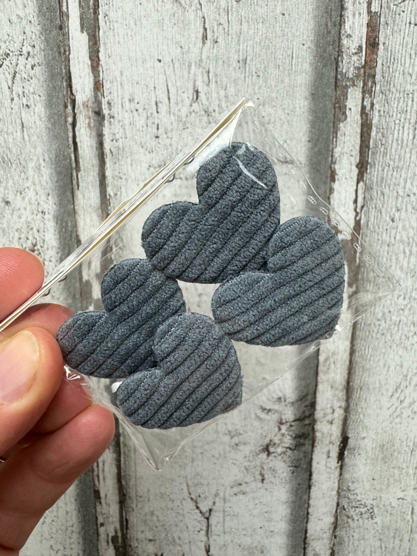 Stoffherzen Cord