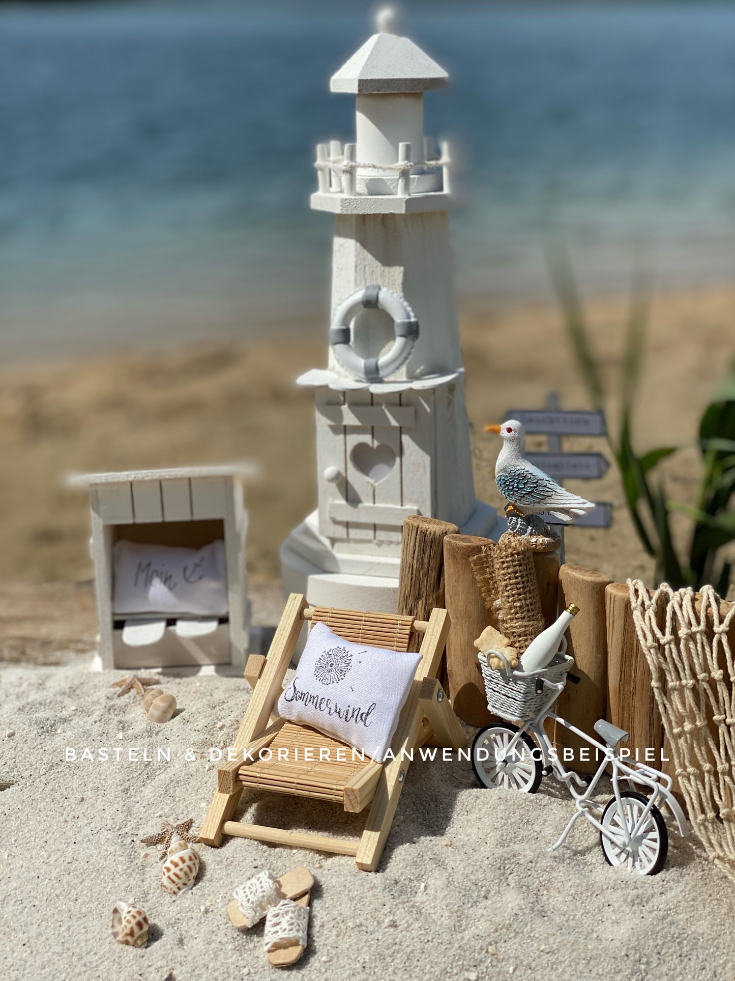 Toilettenhäuschen mit Herz Miniatur