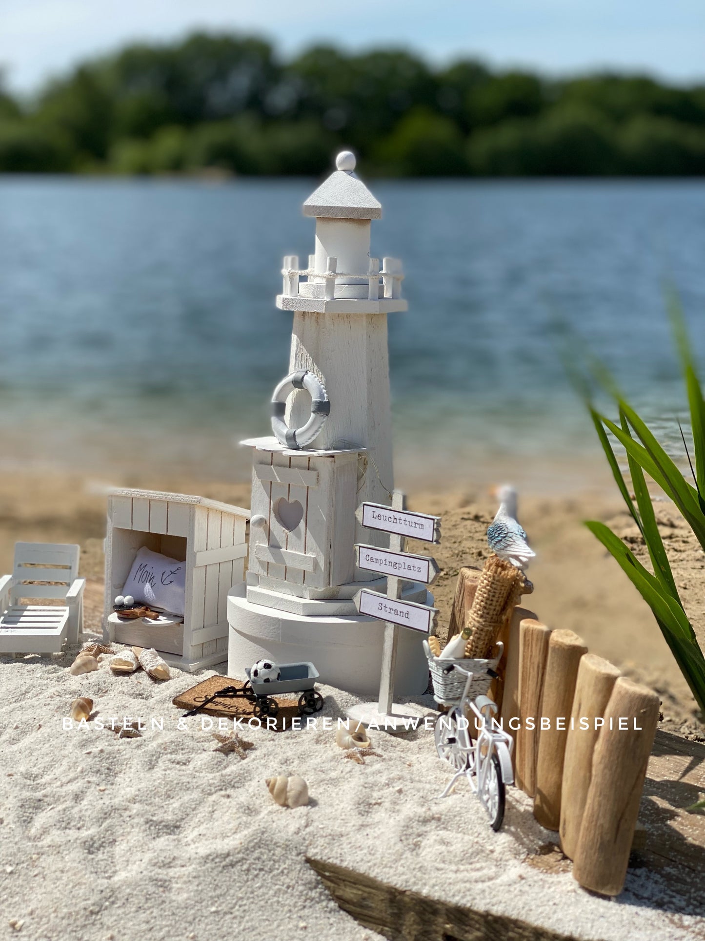Toilettenhäuschen mit Herz Miniatur