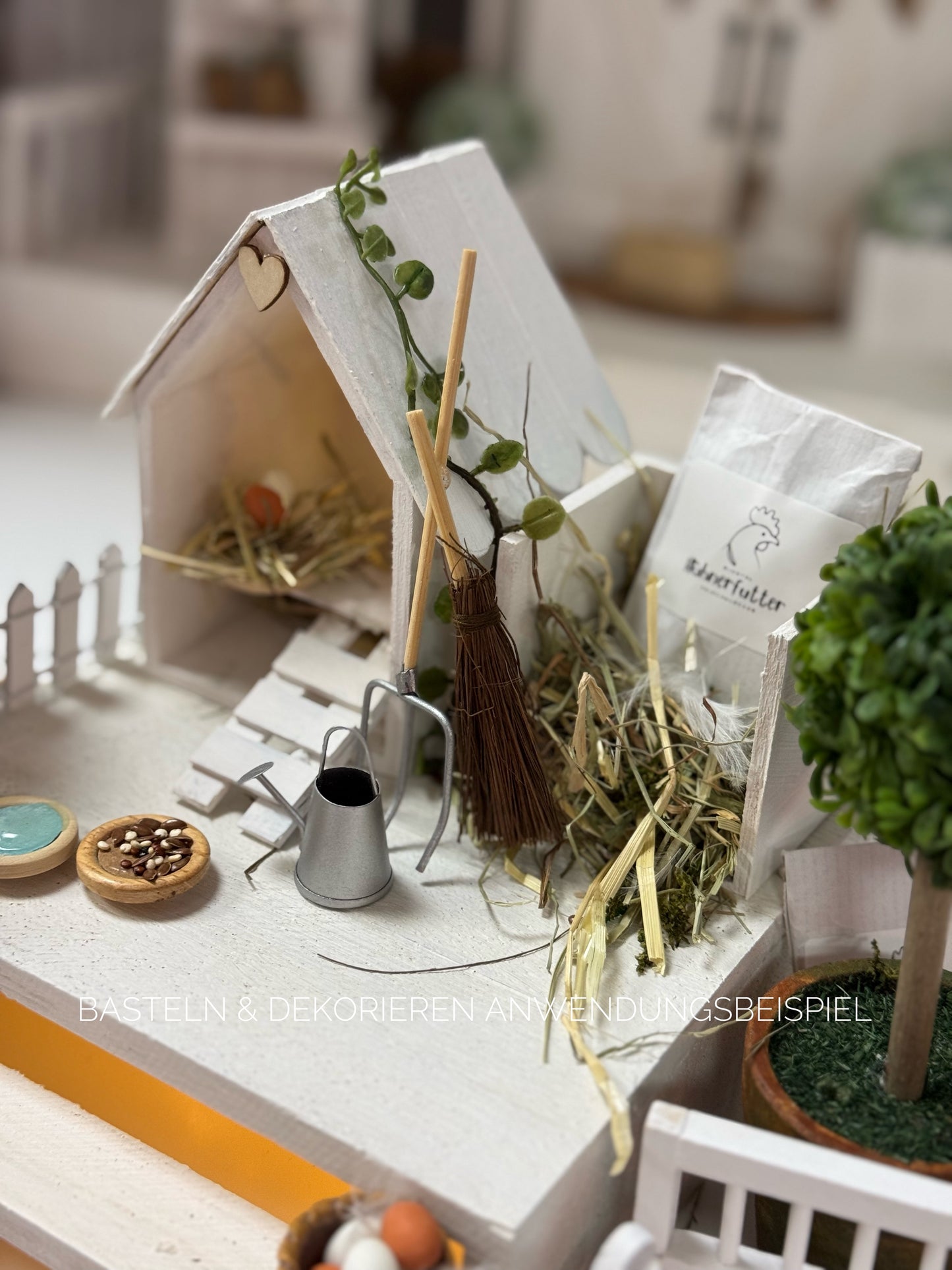 Hühnerstall Miniatur Kreativset 1:12 Wichteltür
