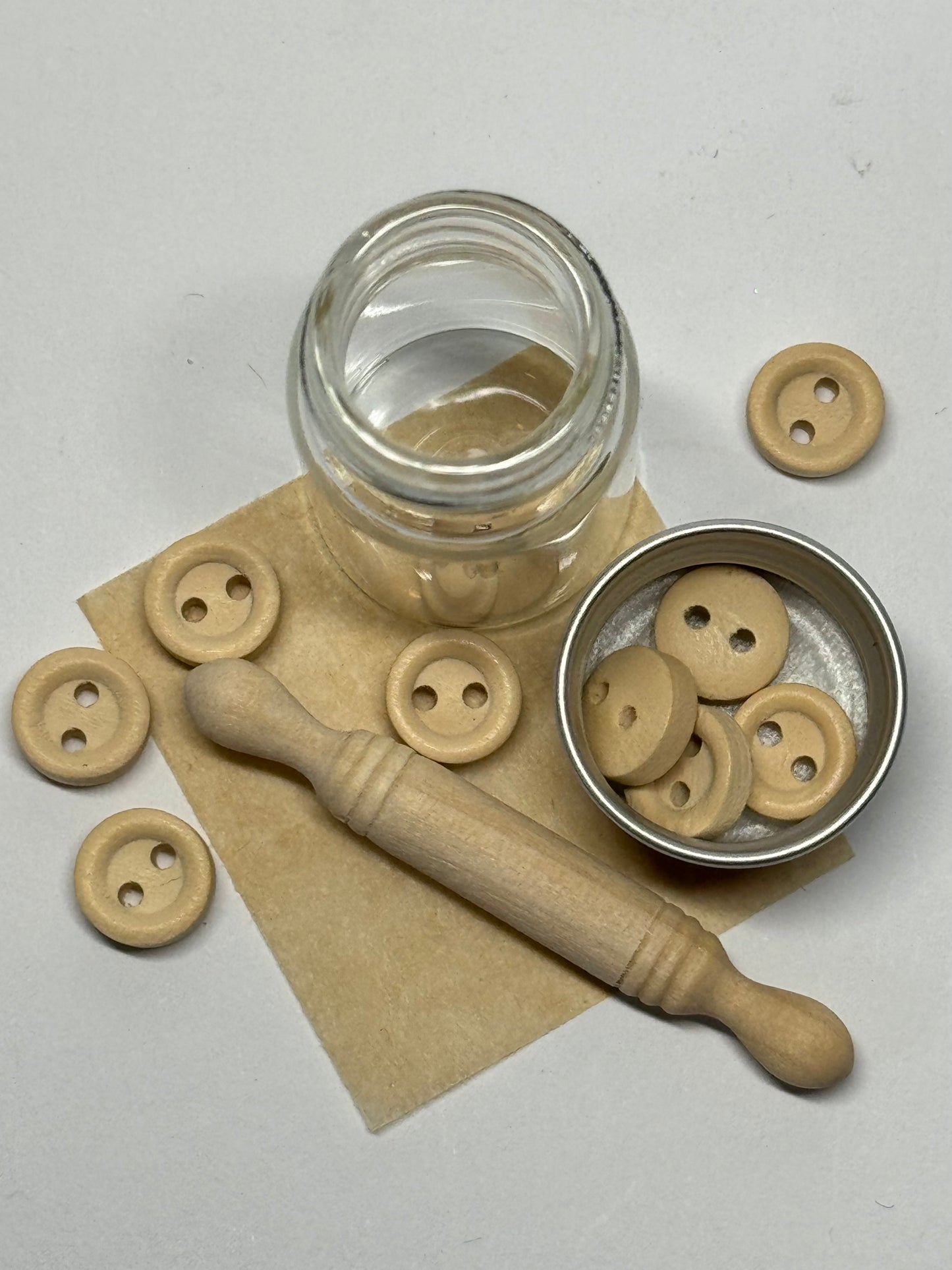 Keksglas mit 10 Holzkeksen