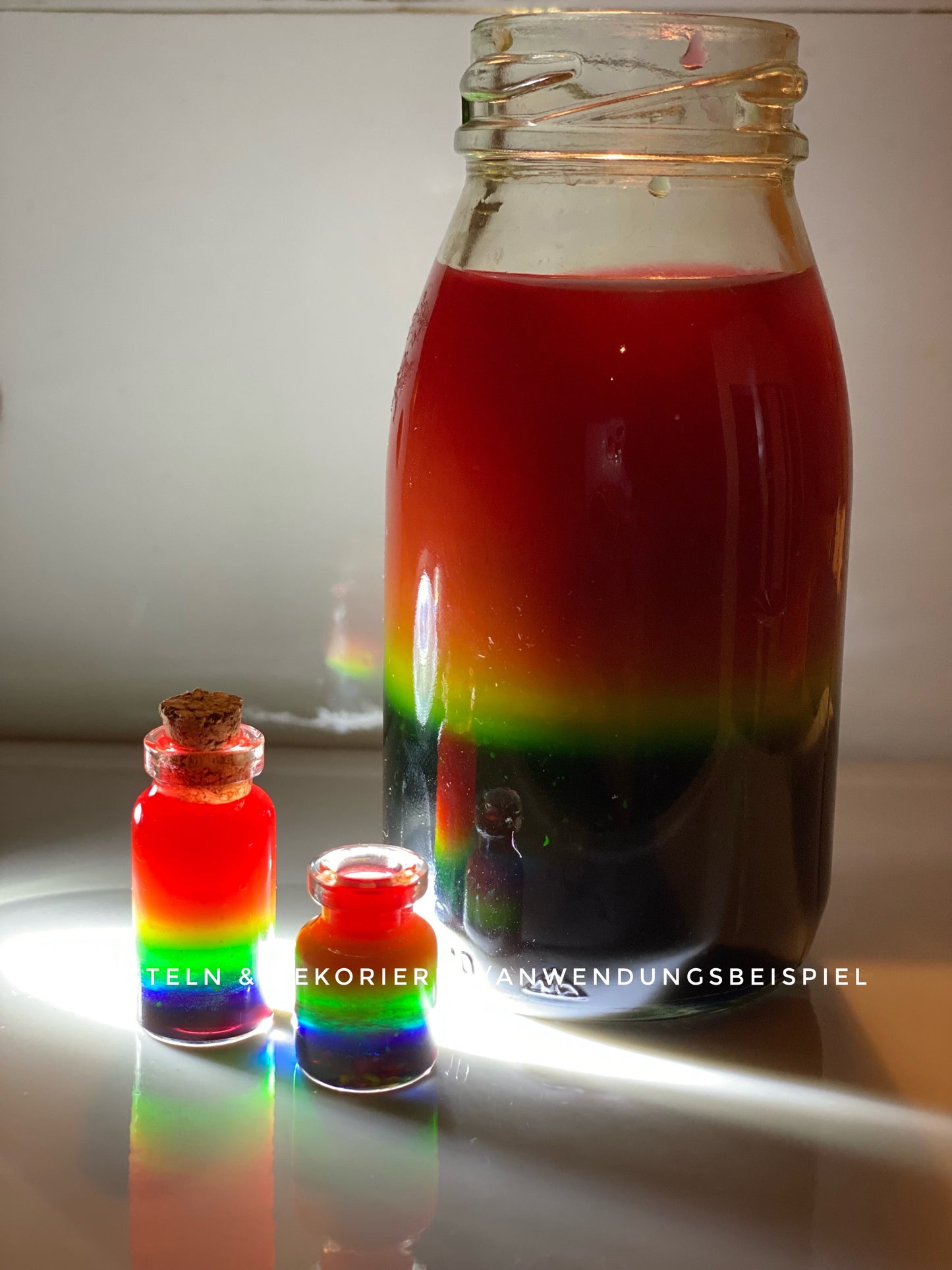 Glasflasche mit Korkverschluss