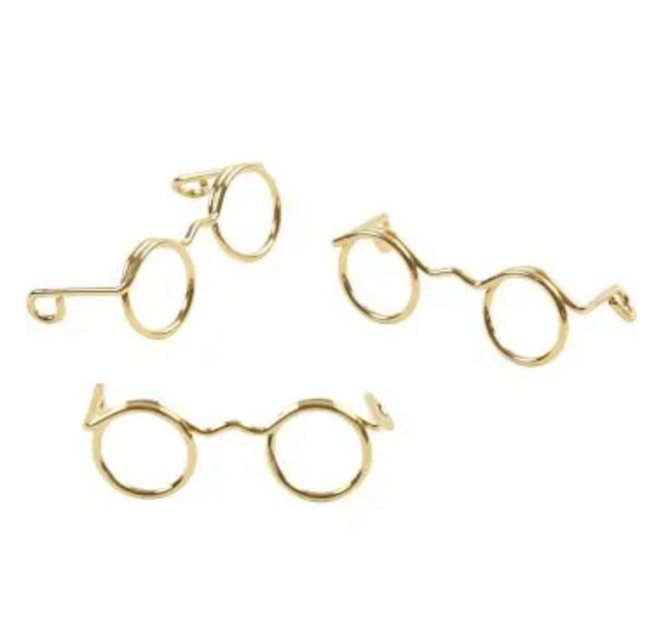 Brille Metall Miniatur