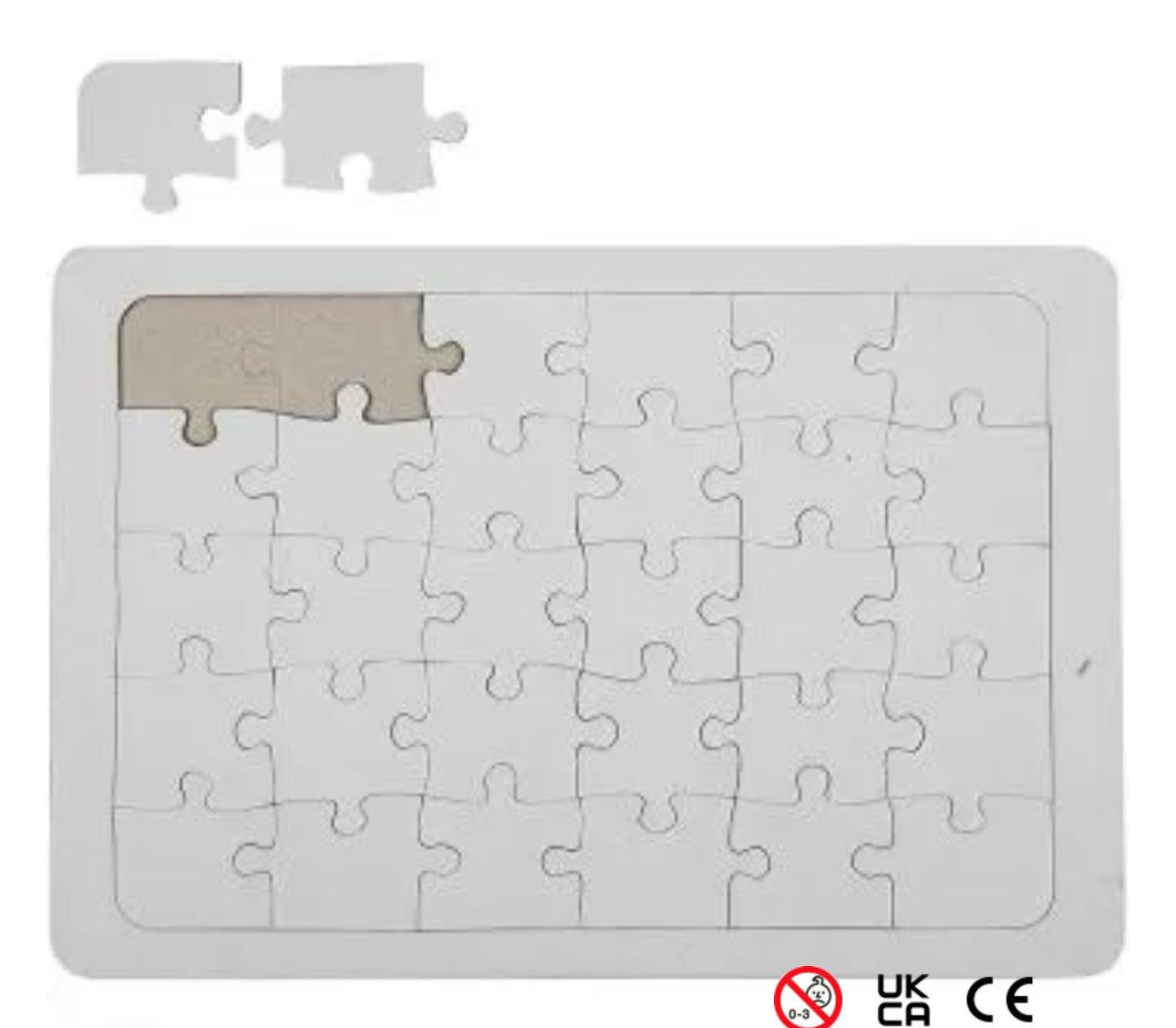 Puzzel weiß A4