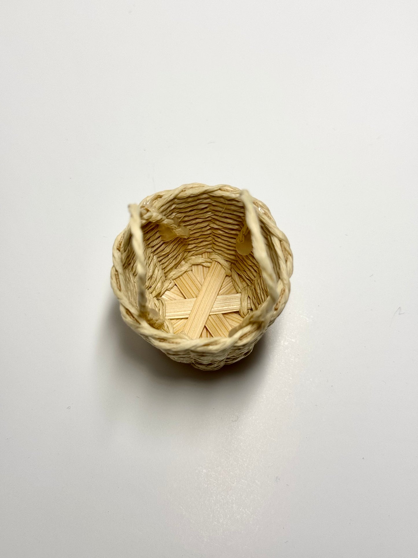 Korbtasche rund Miniatur