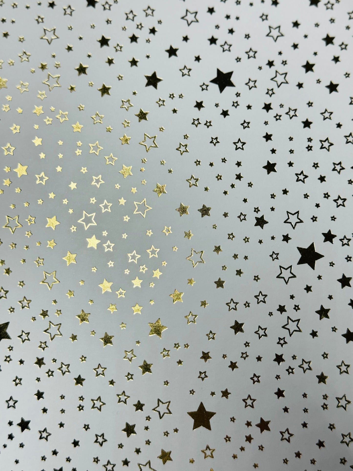 Tonkarton folierte Sterne