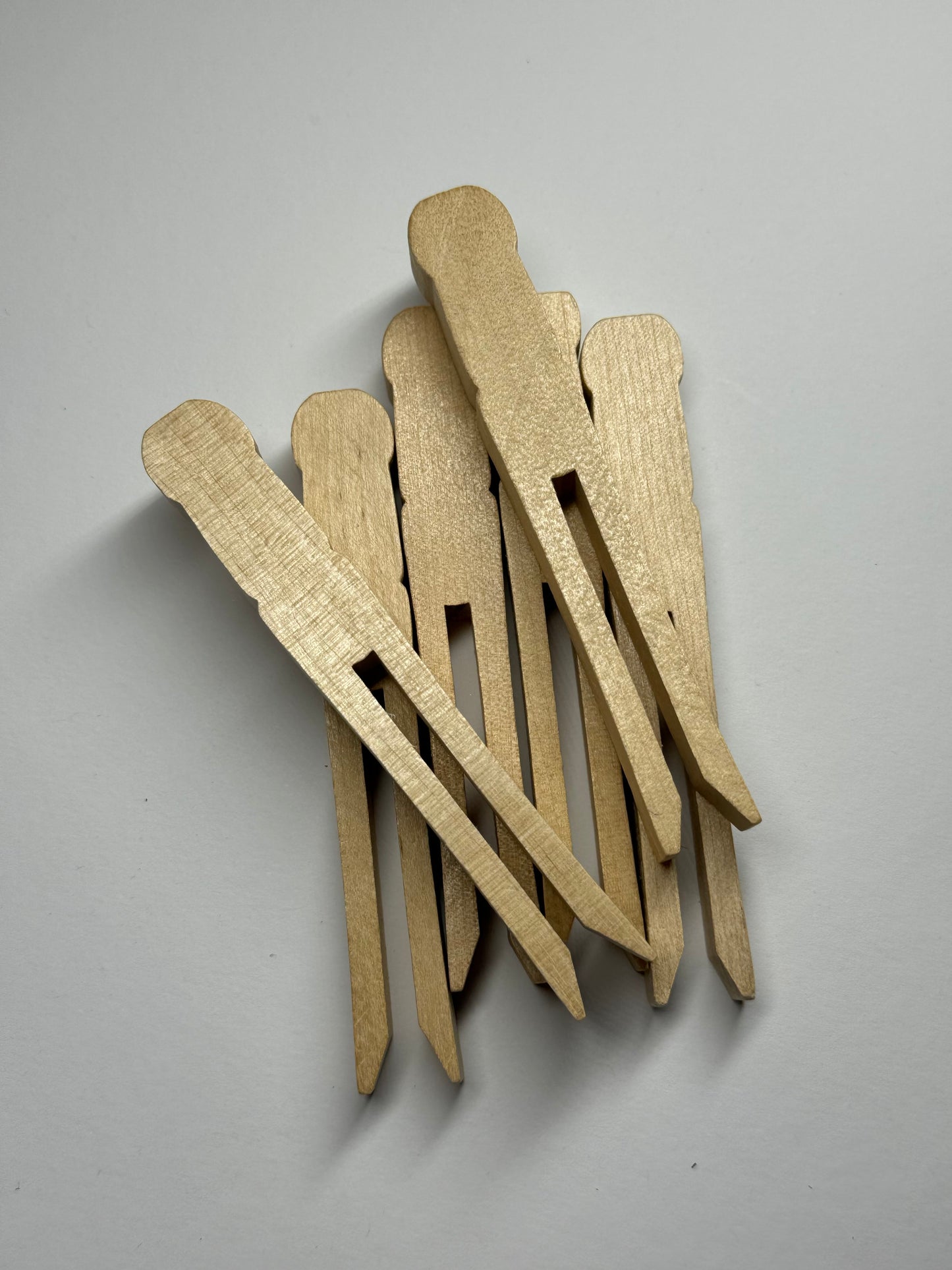 Holzklammern flach