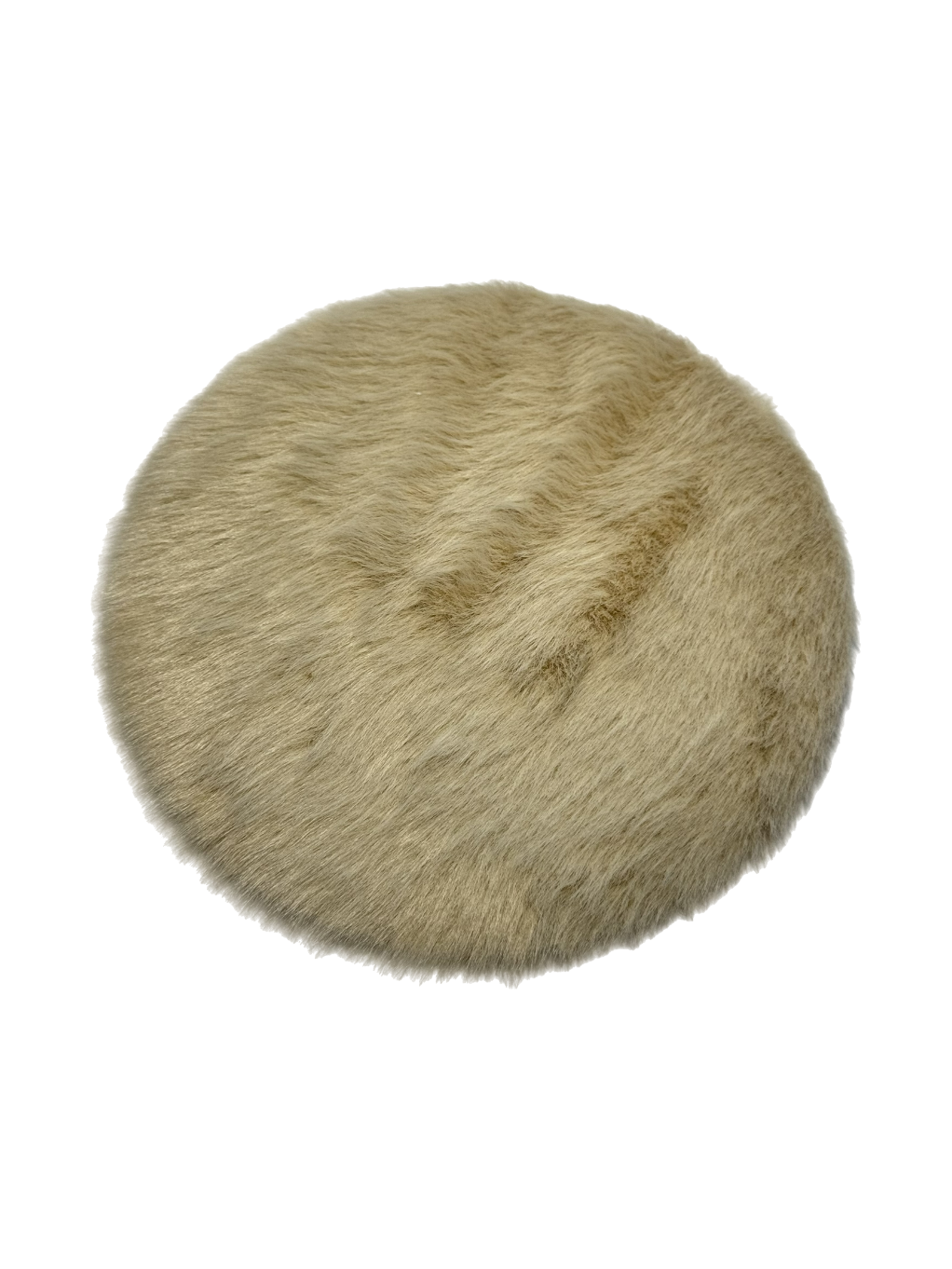 Flauschteppich rund Miniatur