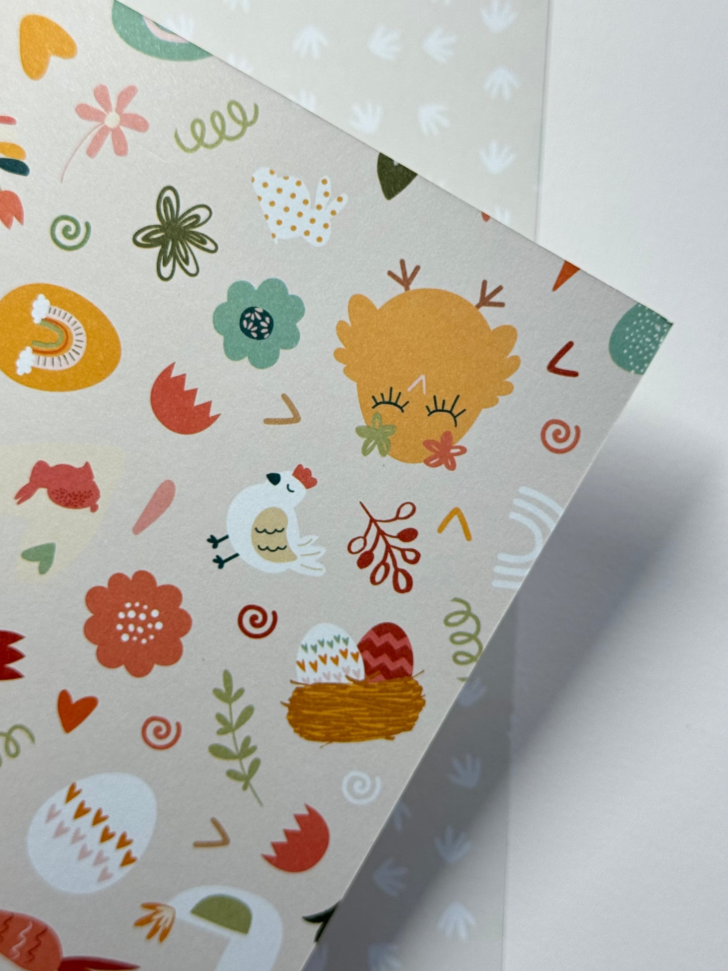 Designpapier Matt-Line Oster-Gewimmel, puder