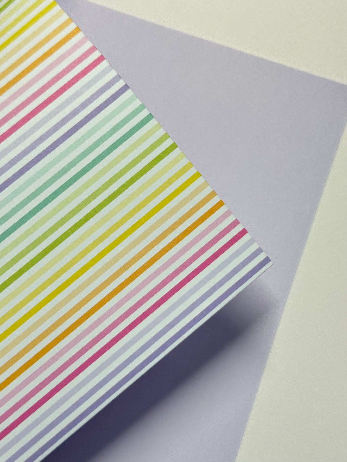 Designpapier Matt-Line Pastellfarben Streifen