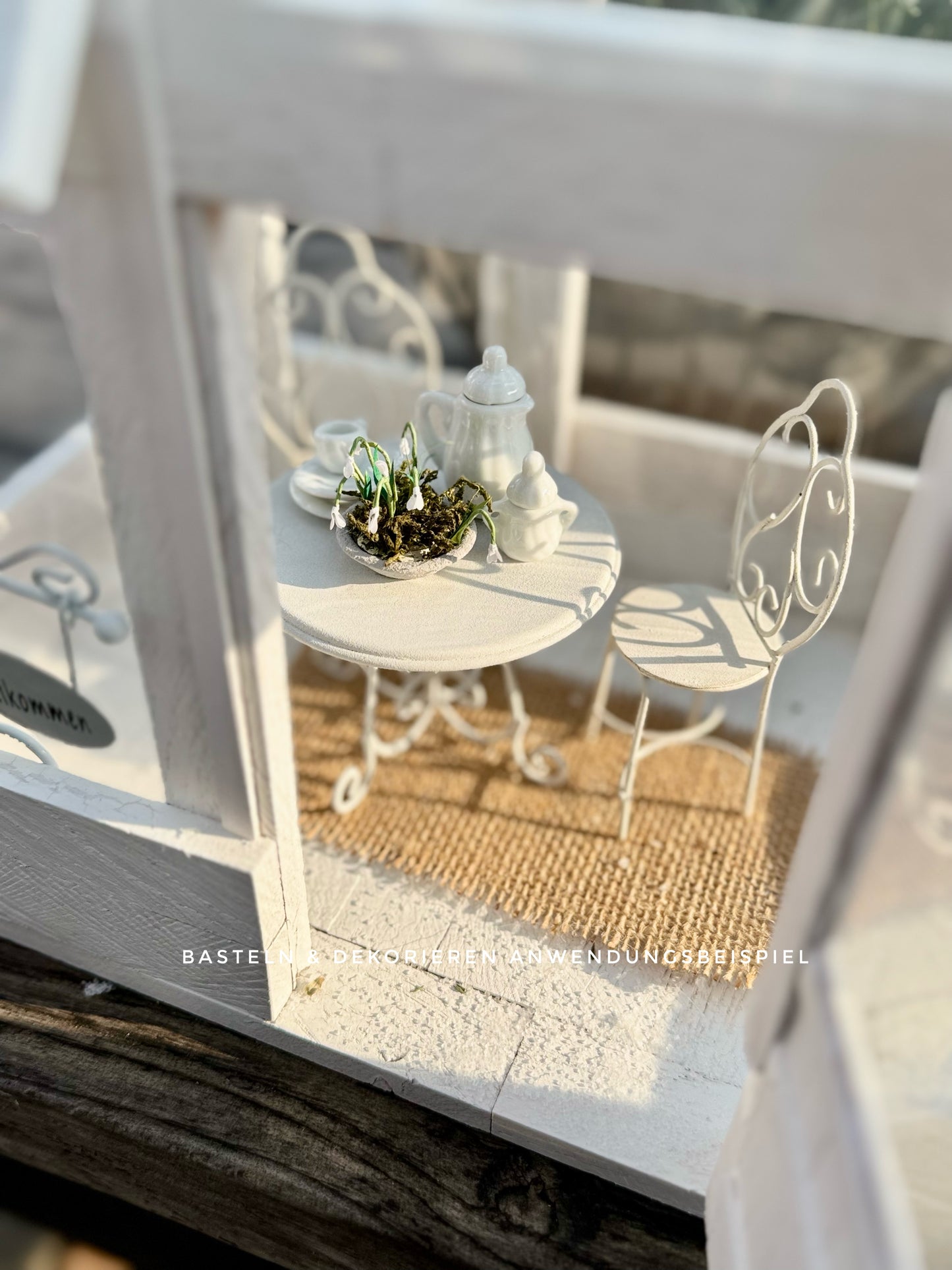 Kaffeeservice Miniatur weiß