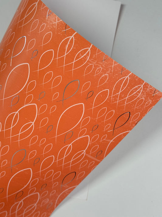 Designpapier Jesus Orange zur Konfirmation
