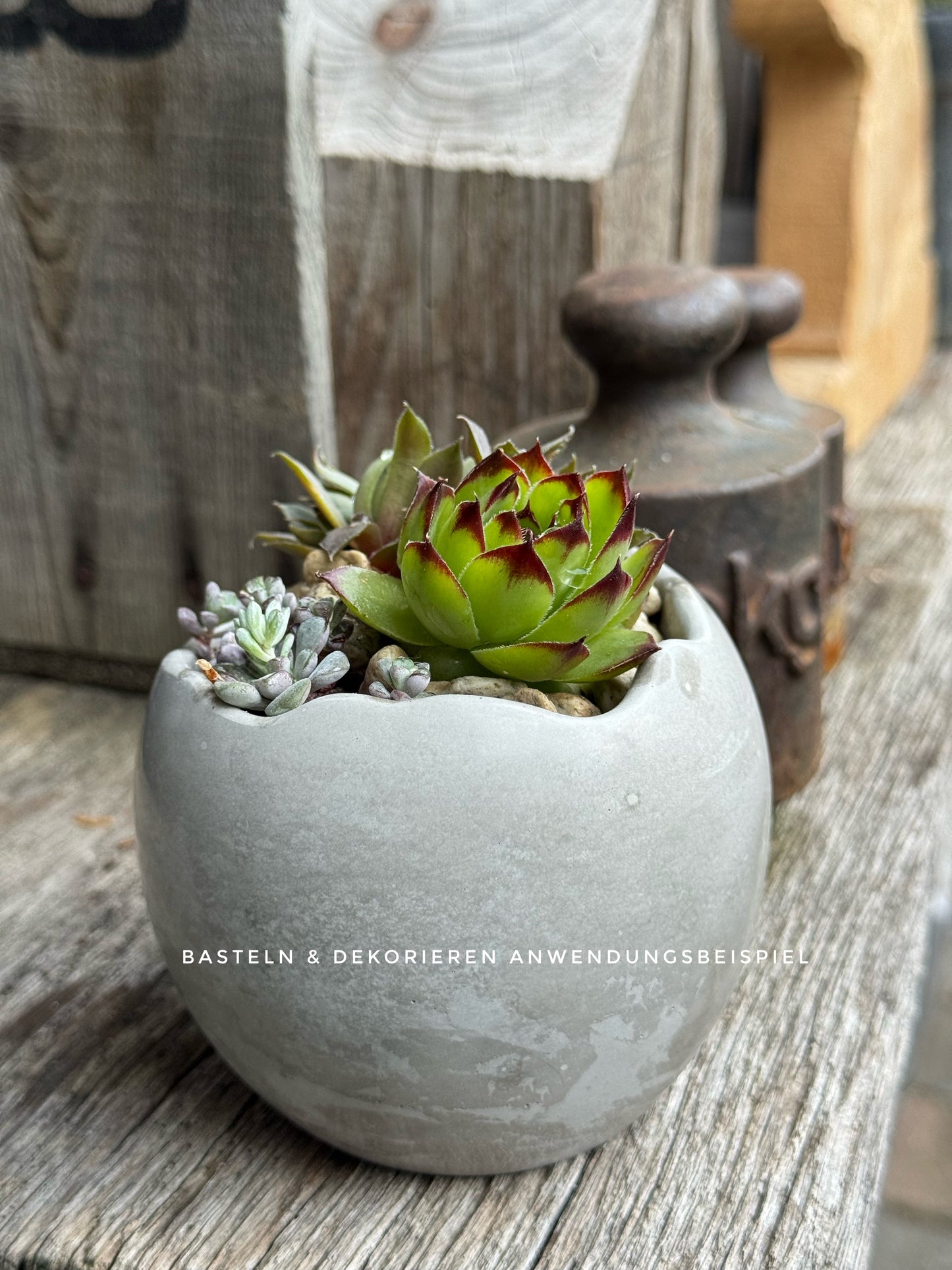 Gießform Vase mit Wellenrand 3er Set