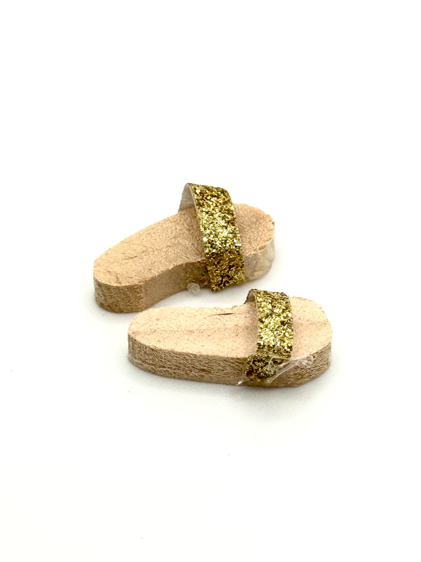 Pantoffeln mit Glitzer Miniatur